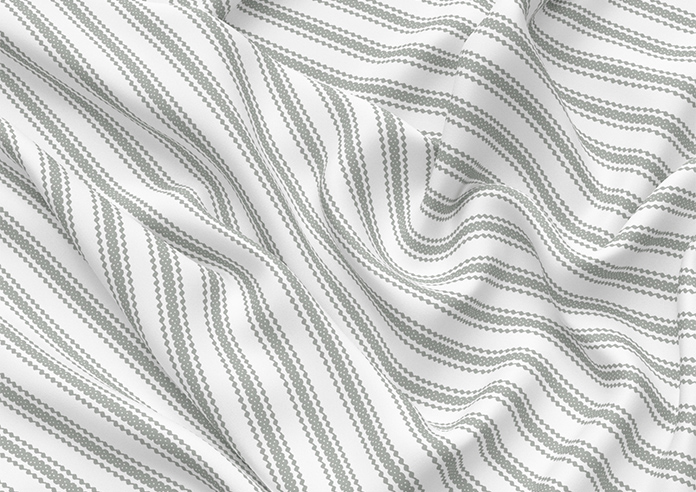 Lace Stripes, Grey - Made to Measure Curtains - Image 4